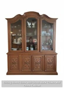 Dining-Room-Suite-with-Scroll-Back-Chairs-and-China-Cabinet-fifth-image