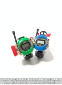 Discovery-Channel-Kids-Binoculars-with-Playable-Discs-Sit-Solve-Mazes-Book-and-Walkie-Talkie-Watches-fourth-image