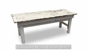Distressed-White-Wooden-Bench