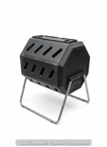 Dual-Chamber-Tumbler-Composter