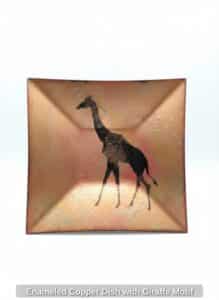 Enameled-Copper-Dish-with-Giraffe-Motif