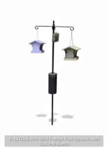 Erva-Dual-Arm-Bird-Feeder-Pole-System-with-Squirrel-Baffle