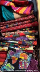 Fabric-Remnants-Collection-with-Butterfly-Motifs