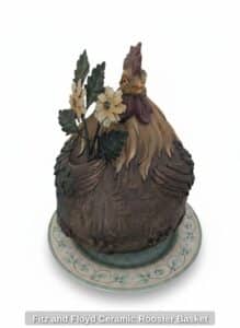 Fitz-and-Floyd-Ceramic-Rooster-Basket