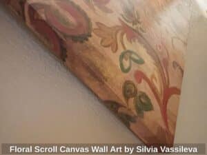 Floral-Scroll-Canvas-Wall-Art-by-Silvia-Vassileva-second-image