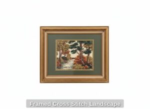 Framed-Cross-Stitch-Landscape