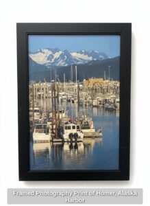 Framed-Photography-Print-of-Homer-Alaska-Harbor