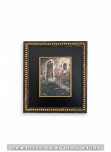 Framed-Print-of-Tuscan-Archway-and-Door