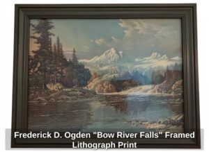 Frederick-D.-Ogden-Bow-River-Falls-Framed-Lithograph-Print