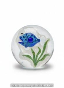 Glass-Paperweight-with-Blue-Fish-third-image