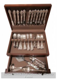 Gorham-Sterling-Silver-Flatware-Set-Chantilly-Pattern