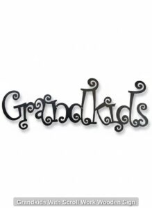 Grandkids-With-Scroll-Work-Wooden-Sign