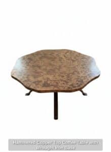 Hammered-Copper-Top-Coffee-Table-with-Wrought-Iron-Base