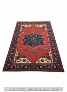 Hand-Knotted-Heriz-Serapi-Wool-Area-Rug