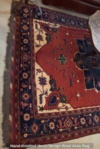 Hand-Knotted-Heriz-Serapi-Wool-Area-Rug-second-image