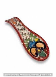 Hand-Painted-Mexican-Ceramic-Spoon-Rest