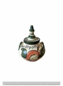 Hand-Painted-Portuguese-Ceramic-Honey-Pot