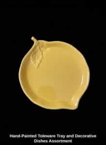 Hand-Painted-Toleware-Tray-and-Decorative-Dishes-Assortment-fifth-image