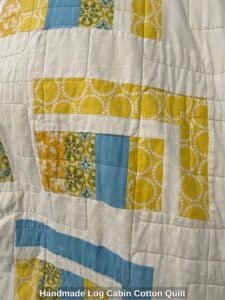Handmade-Log-Cabin-Cotton-Quilt-second-image