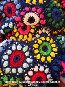 Handmade-Sunburst-Granny-Square-Crochet-Afghan-second-image