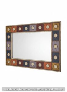 Handmade-Travertine-and-Wood-Mosaic-Mirror