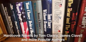 Hardcover-Novels-by-Tom-Clancy-James-Clavell-and-more-Popular-Authors