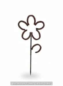 Horseshoe-Flower-Garden-Stake-B