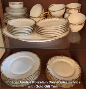 Imperial-Austria-Porcelain-Dinnerware-Service-with-Gold-Gilt-Trim