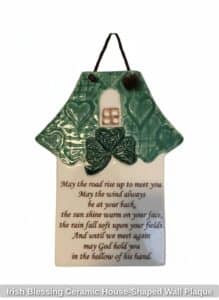 Irish-Blessing-Ceramic-House-Shaped-Wall-Plaque
