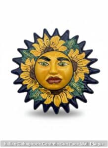 Italian-Caltagirone-Ceramic-Sun-Face-Wall-Plaque