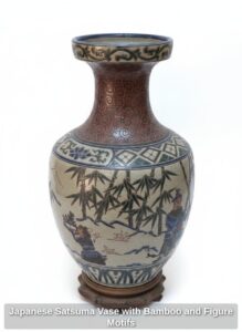 Japanese-Satsuma-Vase-with-Bamboo-and-Figure-Motifs