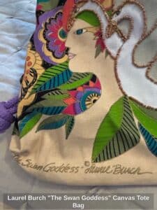 Laurel-Burch-The-Swan-Goddess-Canvas-Tote-Bag-second-image