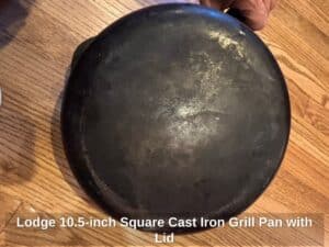 Lodge-.-inch-Square-Cast-Iron-Grill-Pan-with-Lid-fifth-image