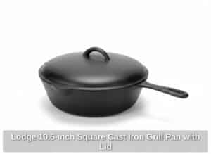 Lodge-.-inch-Square-Cast-Iron-Grill-Pan-with-Lid-fourth-image