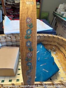 Longaberger-Hand-Painted-Floral-Picnic-Basket-second-image