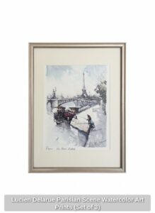 Lucien-Delarue-Parisian-Scene-Watercolor-Art-Prints-Set-of-fifth-image