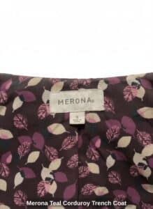 Merona-Teal-Corduroy-Trench-Coat-second-image