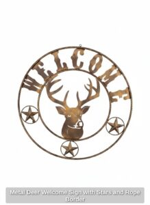 Metal-Deer-Welcome-Sign-with-Stars-and-Rope-Border