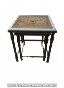 Metal-Frame-Side-Table-with-Glass-Top