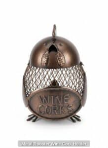 Metal-Rooster-Wine-Cork-Holder