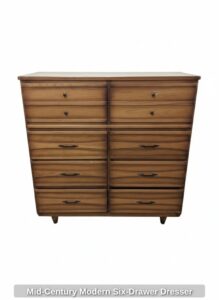Mid-Century-Modern-Six-Drawer-Dresser