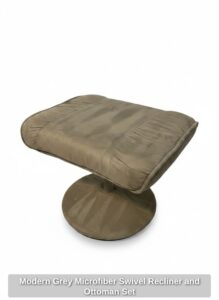 Modern-Grey-Microfiber-Swivel-Recliner-and-Ottoman-Set-second-image