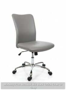 Modway-Prim-Armless-Mid-Back-Office-Chair-in-Gray