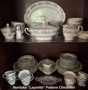 Noritake-Laurette-Pattern-China-Set