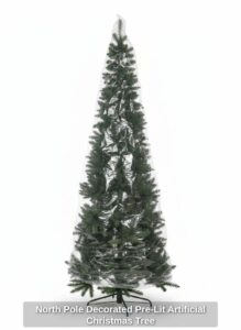 North-Pole-Decorated-Pre-Lit-Artificial-Christmas-Tree-second-image