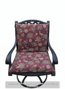 Outdoor-Swivel-Rocker-Chair-with-Floral-Cushions