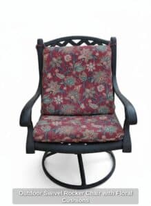 Outdoor-Swivel-Rocker-Chair-with-Floral-Cushions-B