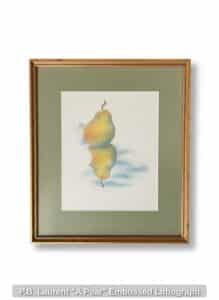 P.B.-Laurent-A-Pear-Embossed-Lithograph