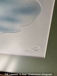 P.B.-Laurent-A-Pear-Embossed-Lithograph-second-image