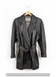 Pelle-Studio-Black-Leather-Trench-Coat
